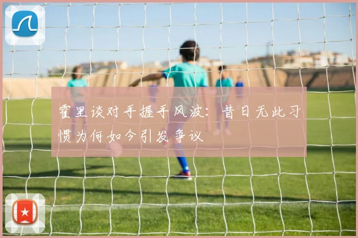 霍里谈对手握手风波：昔日无此习惯为何如今引发争议